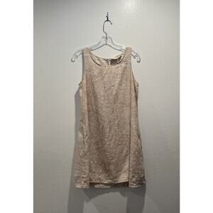 Cynthia Rowley Size Small Linen Dress Pockets Medallion Paisley Print Resort